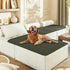 gogobunny 100% Double Sided Waterproof Dog Blanket Soft Pet Bed Cover Reversible Protect Furniture Couch Sofa Car for Puppy Large Dog Cat (Dark Ol...