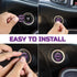Car Push Start Button Cover for Dodge Challenger Charger Durango Accessories 2015-2024 - Engine Button Overlay Crazy Purple Emblem - 392 Style Bad...