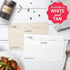 321Done Recipe Cards Modern Rustic Kraft Tan with From the Kitchen Of (Set of 50) 4" x 6" - Minimalist, Large Double-Sided for Weddings, Bridal Sh...