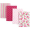 Hudson Baby Unisex Baby Cotton Flannel Burp Cloths, Rose, One Size...