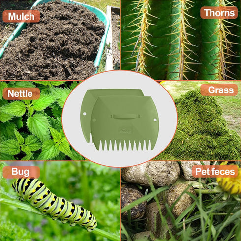 Hand Rakes Leaf Scoops -Large Leaf Grabber for Picking Up Yard Leaves, Lawn Garbage and Grass Clippings...
