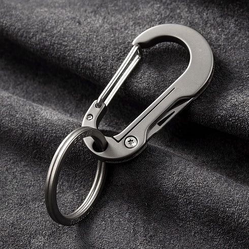Titanium Carabiner Clip,Multifunctional Keychain with keyring,Backpack Accessory,Cool Gadget for Daily Use....