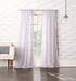 No. 918 Tayla Crushed Texture Semi-Sheer Rod Pocket Curtain Panel, 50" x 95", White...