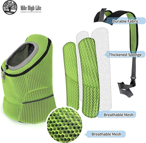 Mile High Life | Hiking Outdoor Pet Carrier Backpack | Kitty Puppy Cat Carrier | Dog Carrier for Small Dogs | Dog Backpack w Breathable Mesh with ...