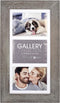 Malden International Designs Manhattan Distressed Mat Picture Frame, 3 Option, 3-5x7 , Gray...