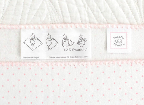 SwaddleDesigns Large Receiving Blanket, Ultimate Swaddle for Baby Boys, Girls, Softest US Cotton Flannel, Best Shower Gift, MADE in USA, Pink Big ...