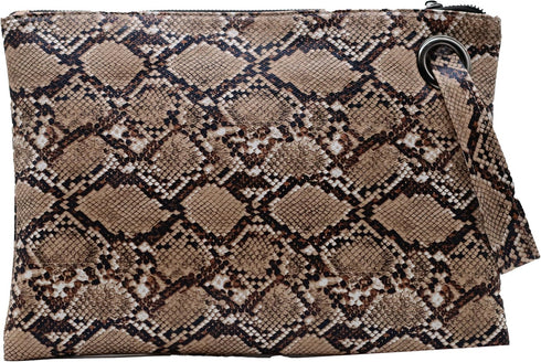 Amaze Womens Oversized Clutch Bag Large PU Leather Pouch Evening Handbags Envelope Purse with Wristlet Shoulder Lady...