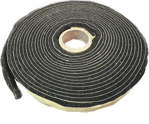 Total Control Black High Temp BBQ Smoker Gasket, Self Stick - Self Stick (1/2 X 1/8 X 15 Feet)...