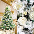 30PCS Christmas Balls Ornaments,60MM Gold&White Painted Shatterproof Festive Wedding Hanging Ornaments Christmas Tree Decoration...