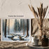 Posterizer 1 pcs-snowy jungle in winter in oil painting style-1-Landscape & Nature Art-GIft for Men Women Teens-Living Room Bedroom Decor- unframe...