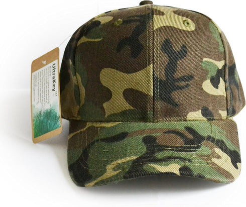 UltraKey Mens Womens Army Military Baseball Cap Camouflage Hats for Hunting Fishing Outdoor Activities...