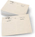 321Done 5" x 7" Recipe Cards (Set of 50) - Extra Large Double-Sided Premium Card Stock - Made in USA - Script Font Minimalist, Large Kraft Tan...