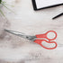 Westcott 8" All Purpose Value Stainless Steel Straight Scissors, Red...