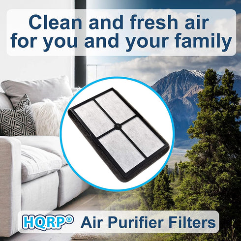 HQRP 2-pack Air Purifier Filter compatible with Black&Decker BXAP040 BXAP041 Table Top, parts BXFLTX FLT4010 Replacement...