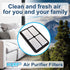 HQRP 2-pack Air Purifier Filter compatible with Black&Decker BXAP040 BXAP041 Table Top, parts BXFLTX FLT4010 Replacement...