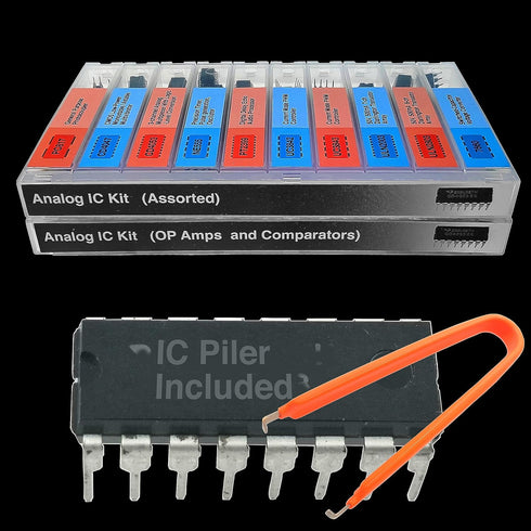 EEEEE IC kit 161 pcs, 20 models Chip Assortment Set Analog Integrated Circuits Electronics Parts Opamp Pack, 555 Timer Components, Op Amp, Oscilla...