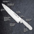 Dexter-Russell 10" Scalloped Cook’s Knife | S145-10SC-PCP | High Carbon Steel Blade with Slip-Resistant Grip | Sani-Safe Series | Made in USA...