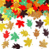 150PCS Fall Maple Leaves Cutouts with 210PCS Glue Points,Multicolor Glitter Paper Cardboard Maple Leaf Paper Cutting Autumn Maple Leaf Confetti fo...