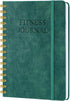 Fitness Journal-Workout Journal for Women & Men, Hard Cover Leather Fitness Planner, Workout Log Book With Gym Goals, Calendar, Progress Tracker, ...