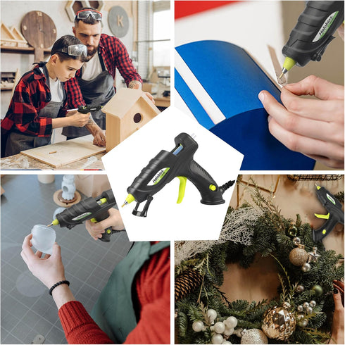 Glue Gun, 20W Hot Glue Gun with 20 Glue Sticks Glue Gun for Crafts, Glue Gun and Sticks Set for School Office DIY Arts Quick Home Repairs...