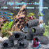 Hamiledyi Cichlid Rock Cave Betta Hideout Resin Aquarium Decoration Caves Small Fish Shelter Stone Hideaway Resin Fish Tank Accessories Ornaments ...