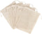 PALTERWEAR 100 Percent Natural Cotton Double Drawstring Mesh Bag For Herbs, Nuts, Spices (5 x 7 Inch - Set of 5)...