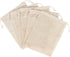 PALTERWEAR 100 Percent Natural Cotton Double Drawstring Mesh Bag For Herbs, Nuts, Spices (5 x 7 Inch - Set of 5)...