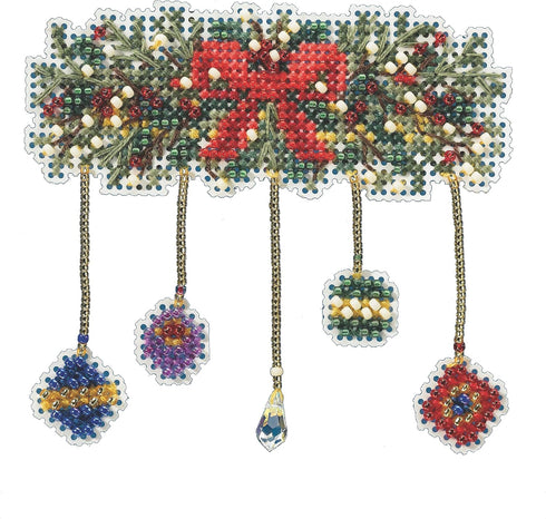 Mill Hill Garland Beaded Counted Cross Stitch Ornament Kit 2022 Winter Holiday MH182232...
