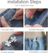 Pant Waist Tightener, 8 Sets Adjustable Clover Button for Jeans, Instant Removable Jean Buttons for Loose Jeans, No Sewing Required Pant Clips for...