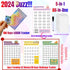 100 Envelope Challenge Binder,2024 Exclusive 52 Weeks / 100 Days 5050 Money Savings Challenges Notebook,5-in-1 Budget Planner, Budget Notebook Bin...
