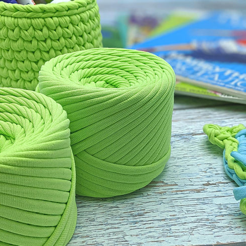 T-Shirt Yarn Fettuccini Zpagetti Ball, 3-5 mm Tshirt Yarn for Crochet Knitting, Mask Ear Ties, T Yarn Organic Cotton, Macrame T-Yarn, Jersey Yarn ...