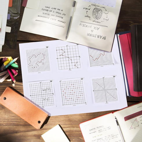 Mr. Pen- Graph Paper Sticky Notes, 6 Pads, 3x3 Inch, Graph Sticky Notes, Math Graph Paper, Graphing Sticky Notes, Grid Sticky Notes, Grid Notepad,...