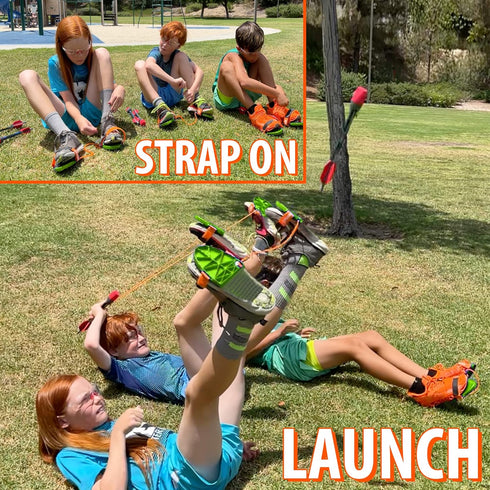 Funwares Launch Rocket for Kids, Soars and Whistles 250 FT, 2 Whistling Foam Rockets, 100% Kid Powered Fun Kids Outdoor Toy, Boys and Girls Age 8+...