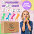 Biodegradable Kids Flossers -200 Pack, Natural Kids Floss Picks, Fluoride Free, Biodegradable Floss Pick, Organic Animal Kids Dental Floss Picks, ...