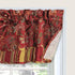 Waverly Navarra Farmhouse Scalloped Valance Rod Pocket Window Curtain for Kitchen or Bathroom, 52" x 16", Crimson...