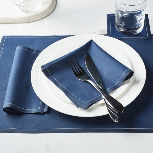 Cotton Cocktail Napkin - 4.5 x 4.5 in - 50 units per roll - Petrol Blue...