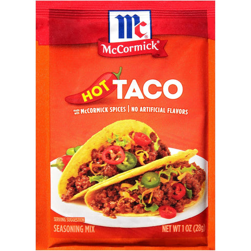 McCormick Hot Taco Seasoning Mix, 1 oz (Pack of 12)...