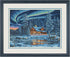 Dimensions Gold Collection Counted Cross Stitch Kit, Aurora Cabin, 16 Count Dove Grey Aida, 16'' x 12''...