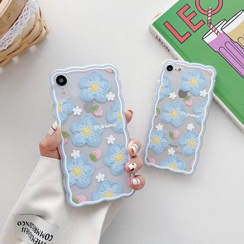 Compatible with iPhone XR Case for Women Girl,Cute Floral Flower Pattern with Full Camera Lens Protection Case Fashion Slim Soft Silicone TPU Prot...