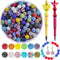 Rhinestone Beads for Jewelry Making 200pcs Mix 10mm Rhinestone Beads for Pens Making Bulk Glitter Sparkle Disco Ball rhinestone Spacer Beads for B...
