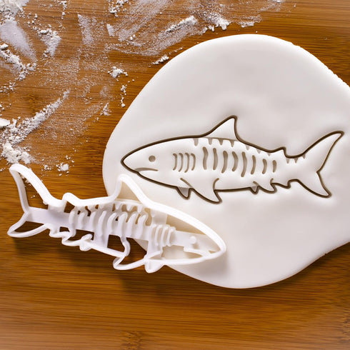 Set of 2 Shark Cookie Cutters (Designs: Hammerhead & Tiger), 2 Pieces - Bakerlogy...