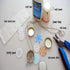 RUTICH 100 PCS Crown Bottle CaPs Decorative Bottle Cap Both Sideds Printed for Hair Bows, DIY Pendants or Craft ScraPbooks Light Blue…...