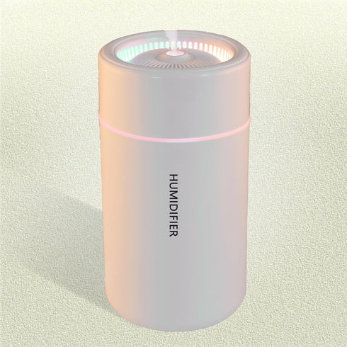 Portable Mini Humidifier, Colorful, Cool Mist, USB Powered. Perfect for Bedroom, Office & Car (White)...