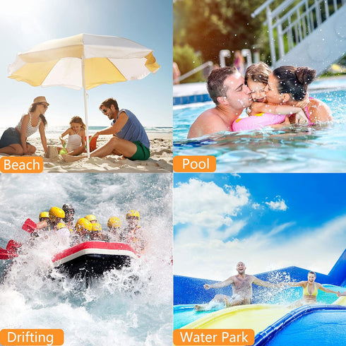 Waterproof Phone Pouch Bag - 7.5in Water Proof Cell Phone Case for Beach Travel Must Haves, IPX8 Dry Bag with Lanyard for iPhone 16 15 Pro Max Gal...