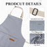 Stripes Kids Apron, Kids Cooking Aprons with 2 Pockets, Cute Kids Aprons for Cooking for Boys and Girls Adjustable...