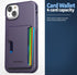 ENCASED Protective Wallet Case Designed for iPhone 15 Plus with Card Holder (4 Credit Cards/IDs) - Purple...