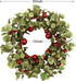 20 inches Artificial Winter Spring Wreath with Eucalyptus Leaves,Red Berries,Red Bells for Front Door Farmhouse Indoor Outdoor Festival Home Decor...