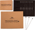A Bar Above 12-Piece Stainless Steel Cocktail Picks, Short Reusable Garnish Sticks for Drinks, Appetizers, Old Fashioneds, Martinis, Bloody Marys,...