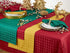SARO LIFESTYLE 6081.G70S Scintillio Collection Checkered Polyester Holiday Tablecloth, 70", Green...