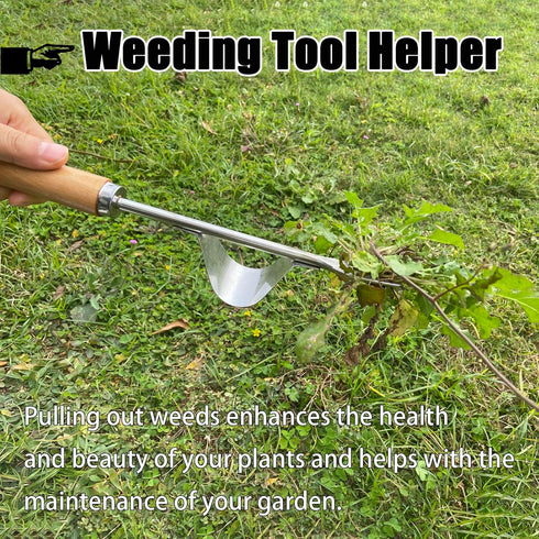 Weeder&Weed Puller Tool - Heavy Duty Weeding Tools Gardening with Hang Hole - Dandelion Weed Puller Tool for Lawn Field and Yard Tools (U-Type)...